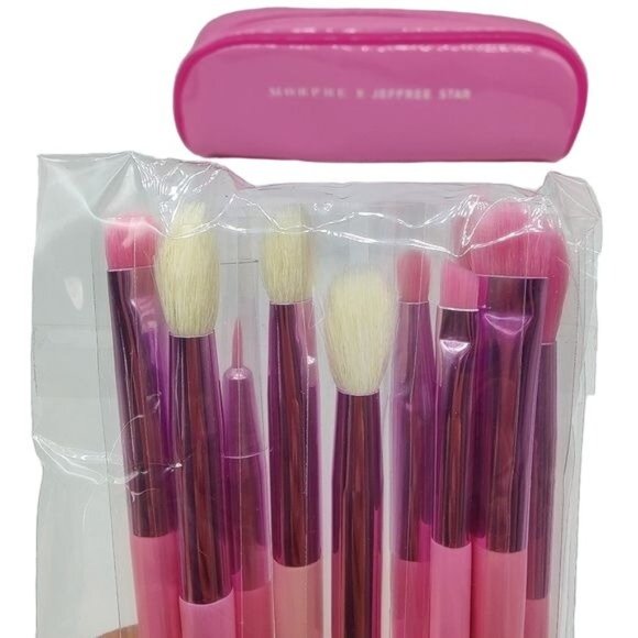 Jeffree Star Morphe X Eye Brush Collection Set 10 Brushes & Bag - Picture 3 of 7